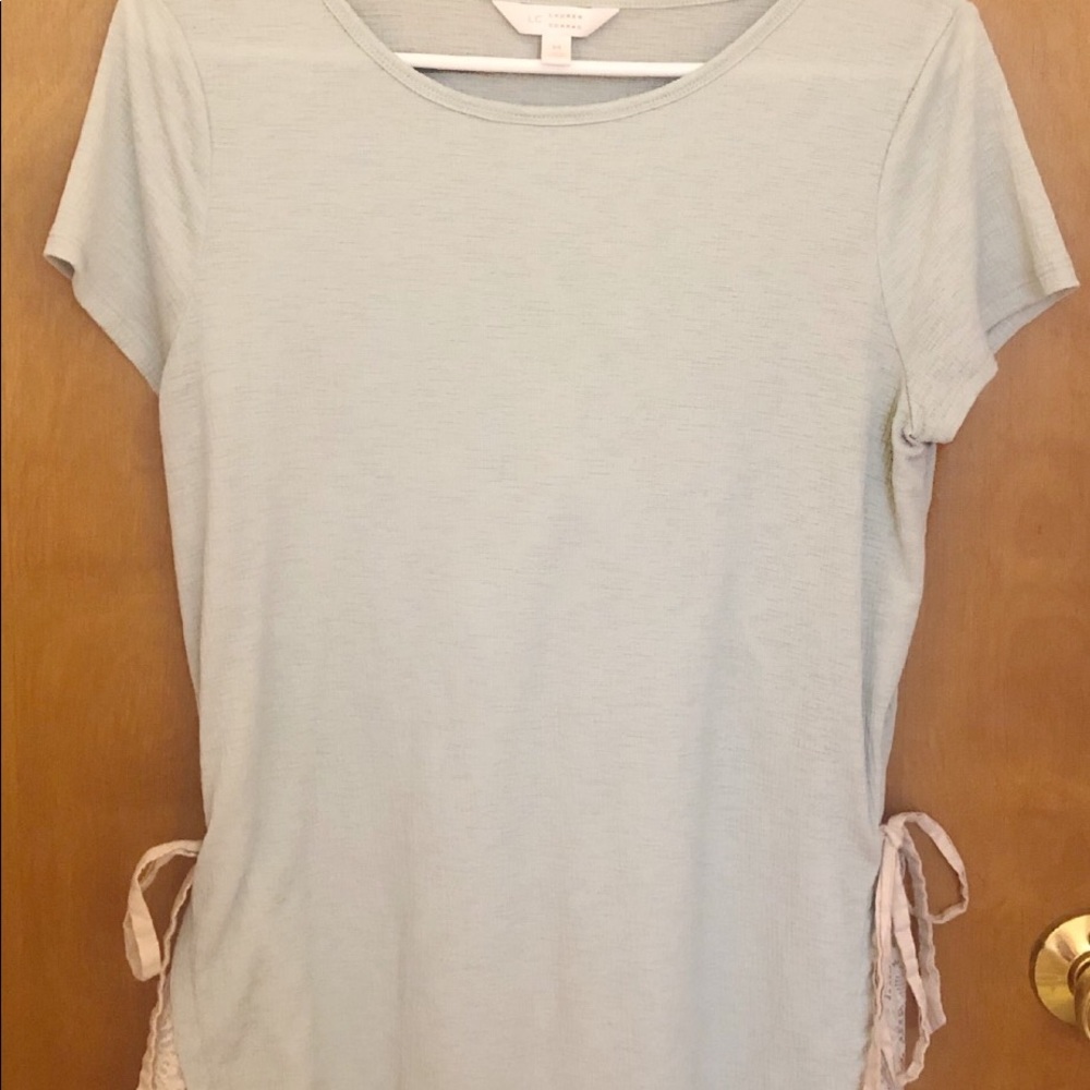 🦄 LC Lauren Conrad Inset Lace Tee